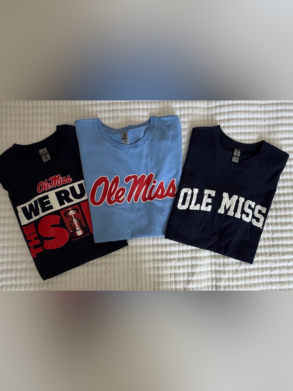 Ole Miss Navy Short-Sleeve Cotton Tee - Large - Picture 3 of 3